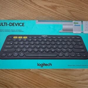 Logitech Black Multi-Device Wireless Keyboard Compact